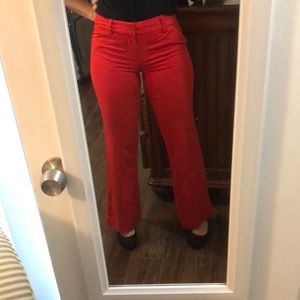 Banana republic red Martin fit pants slacks size 0
